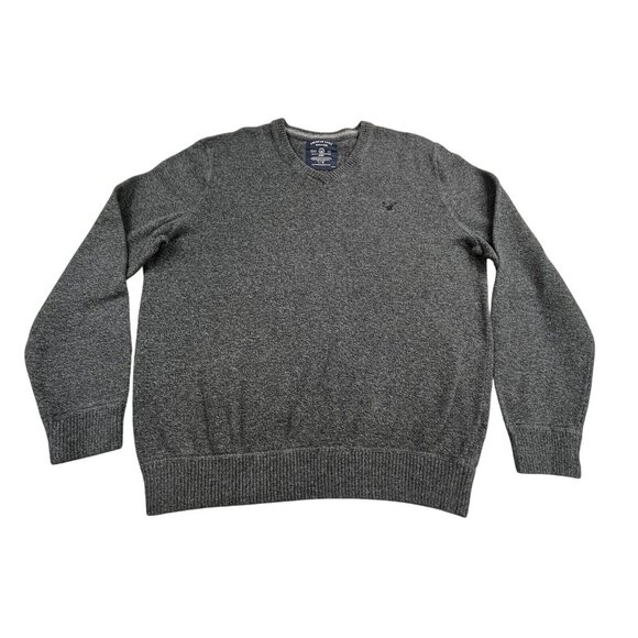 American Eagle Outfitters Classic Sweater Mens Large Gray Long Sleeve Sweatshirt - Picture 1 of 11